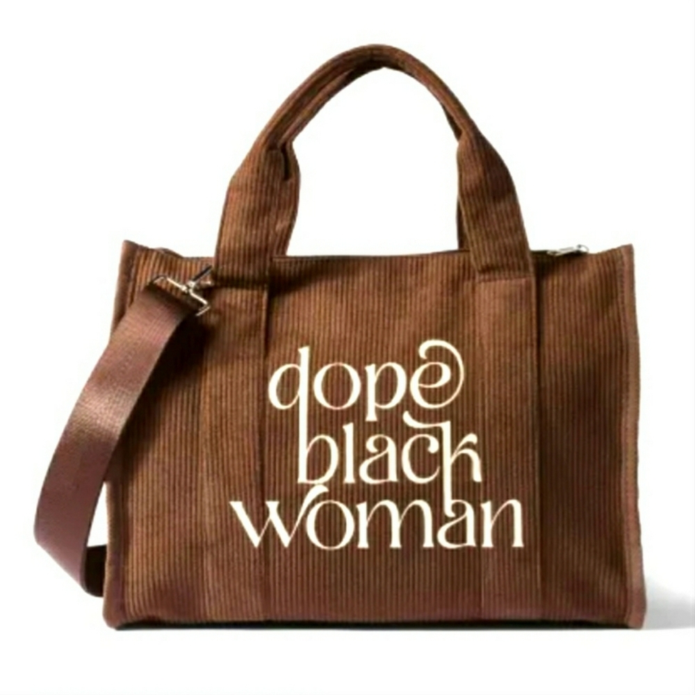 NWT Black History Month: Dope Black Woman Tote Bag🧍🏽‍♀️ 👜✊🏽 - Hard to Find